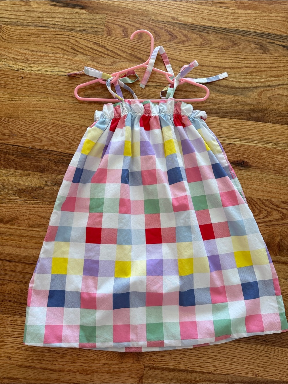 The Beaufort Bonnet Company Multicolor Gingham Tie-Shoulder Dress